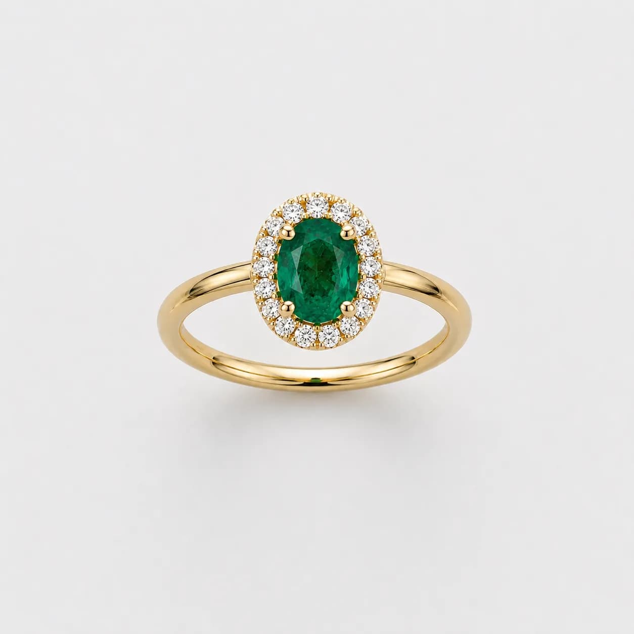 Halo engagement ring