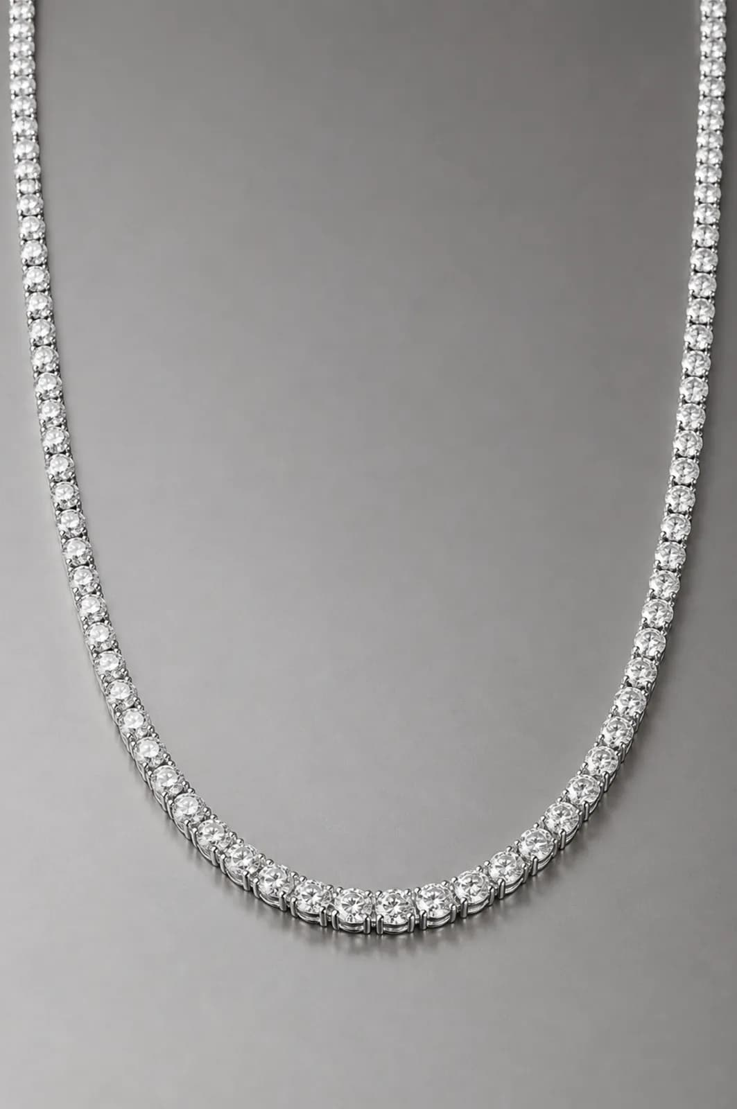 Diamond tennis necklace
