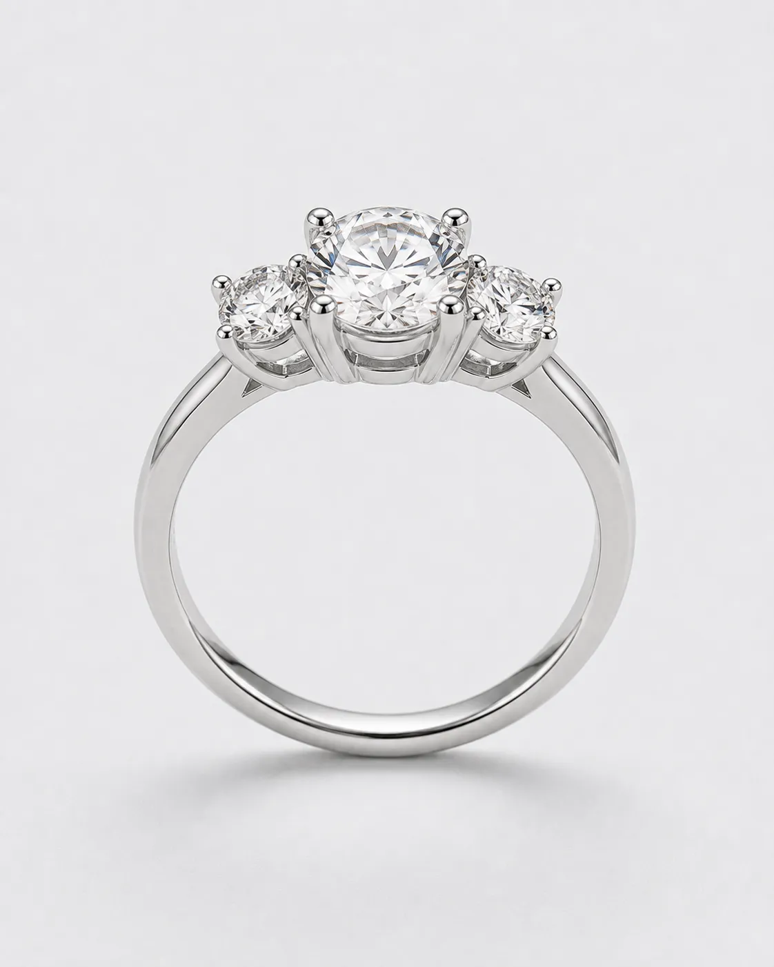 Three-stone ring